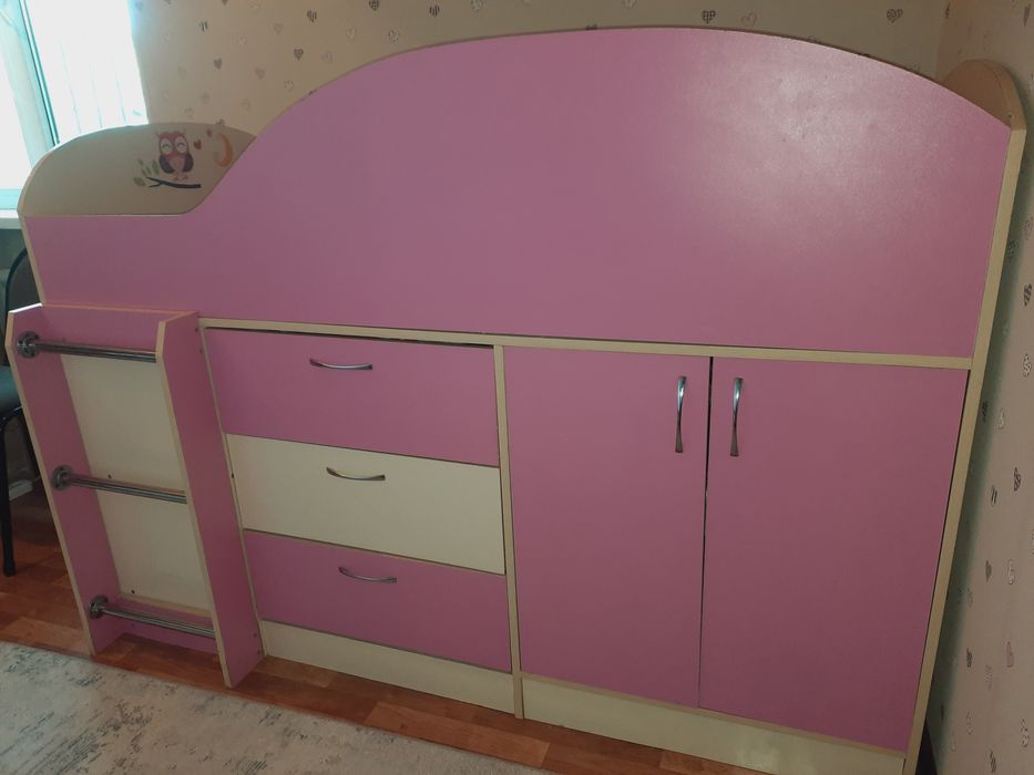Кровать - чердак - комод детская
