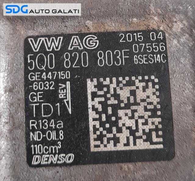 Compresor AC Aer Conditionat Clima Denso Volkswagen Golf 7 2.0 TSI DNNA 2020 - Prezent Cod 5Q0820803F [N0776]