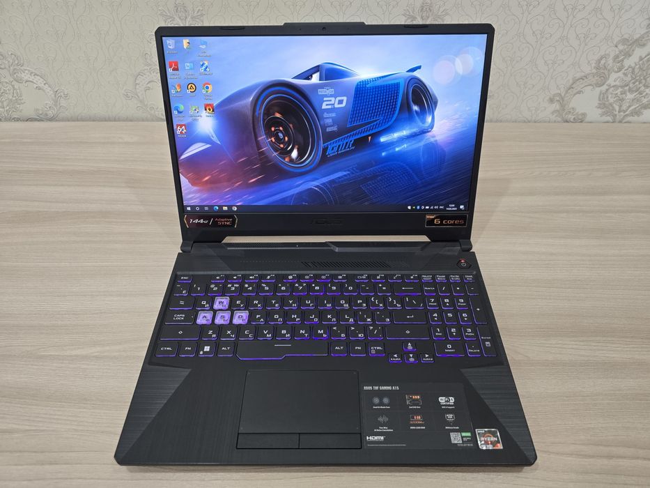 ASUS, GTX 1650 4Gb, Ryzen 5, Ram 16Gb, SSD 512Gb, Full HD IPS 144GHz