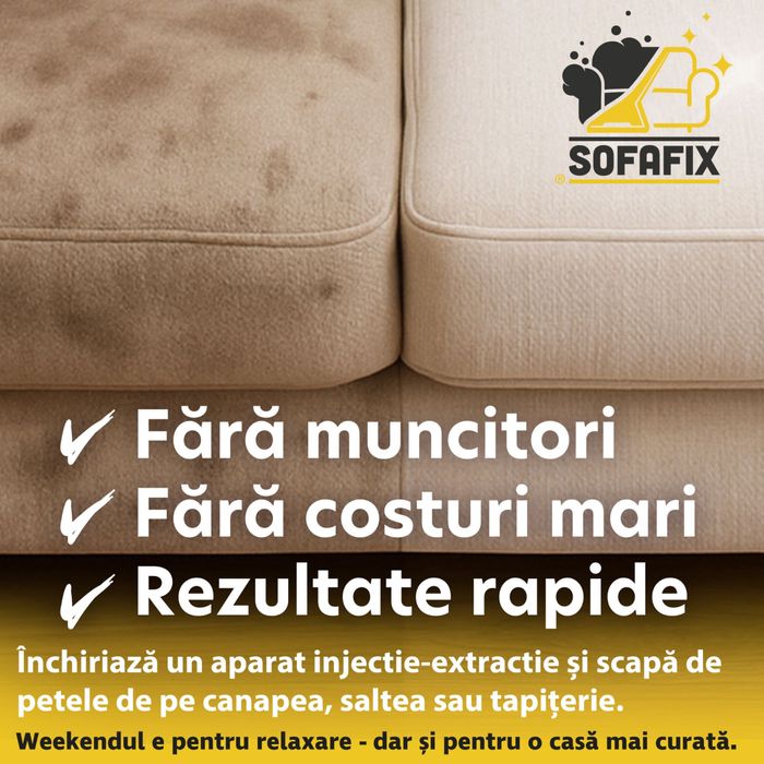 Închiriere Karcher Puzzi - curățat tapiterii, canapele