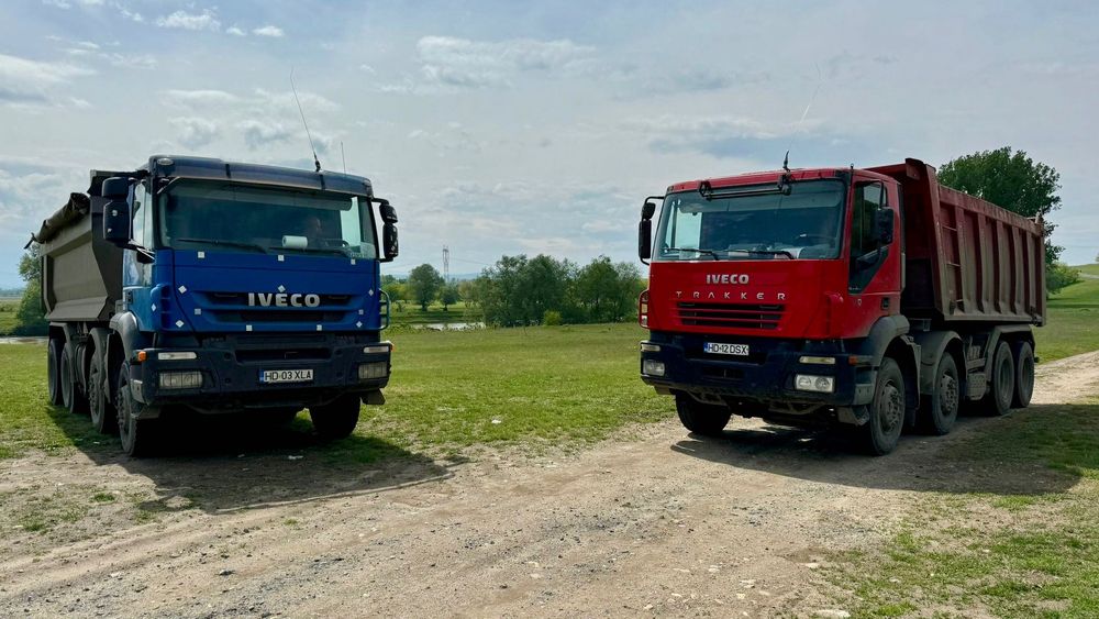 Transport sort balastieră, carieră, zgură, pământ vegetal