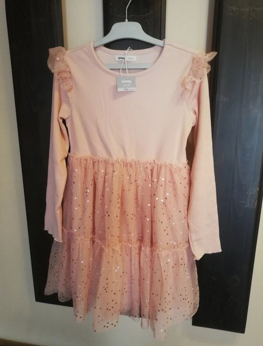 Rochita noua cu tul și sclipici/paiete 140 cm sau 9-10 ani