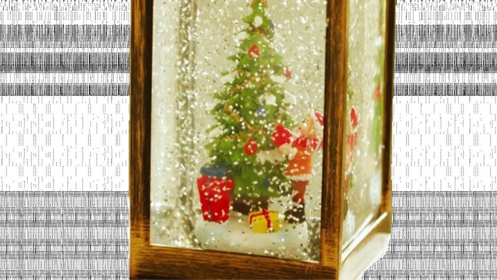 Златист коледен фенер