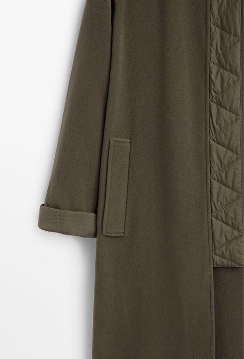 Palton Massimo Dutti, kaki