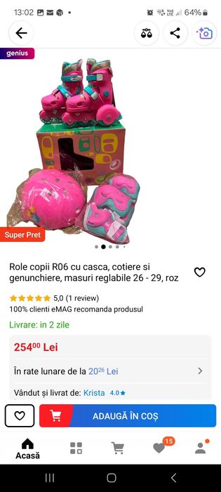 Role reglabile marimea 26-29