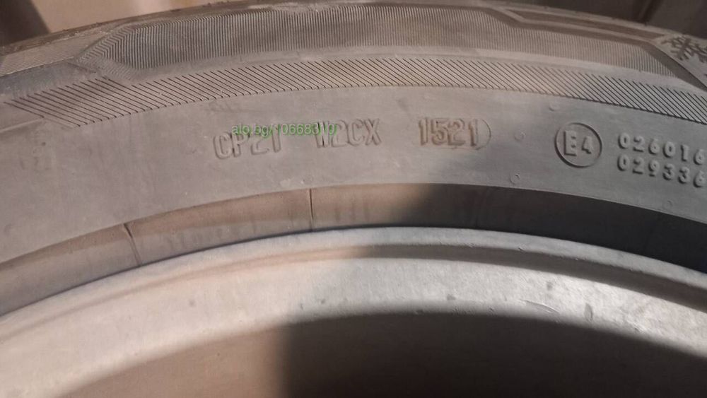 4 зимни гуми Barum Polaris 255/55 R18
с алуминиеви джанти BMW X5 E53