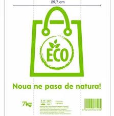 Punga alimentara biodegradabila natur  30X60 -500 BUCATI