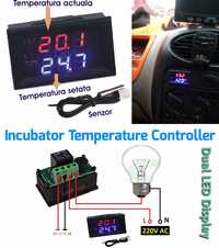 Termostat digital, termoregulator -50/+110 12V regulator temperatura