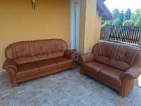 Set 2 canapele piele naturală.