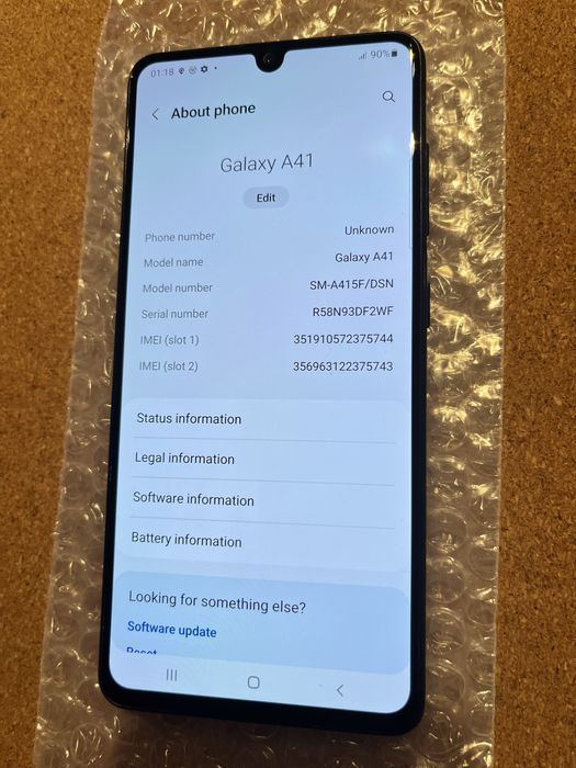 Samsung Galaxy A41 Dual Sim 64GB Black ID-plm781