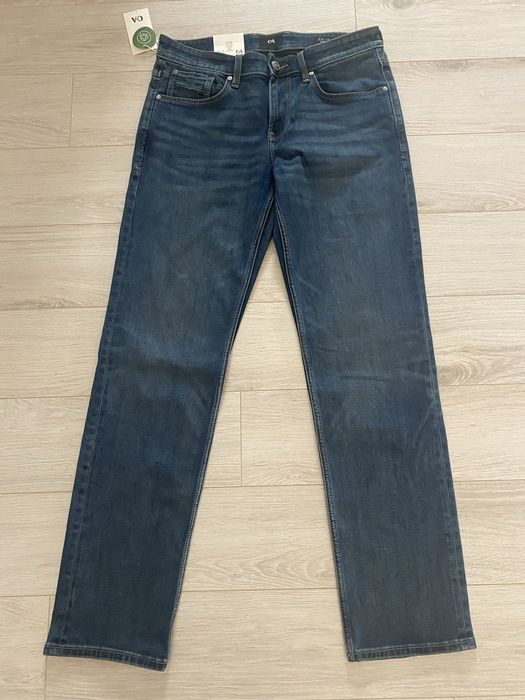 Blugi barbati 33/34 Thermo Straight, noi