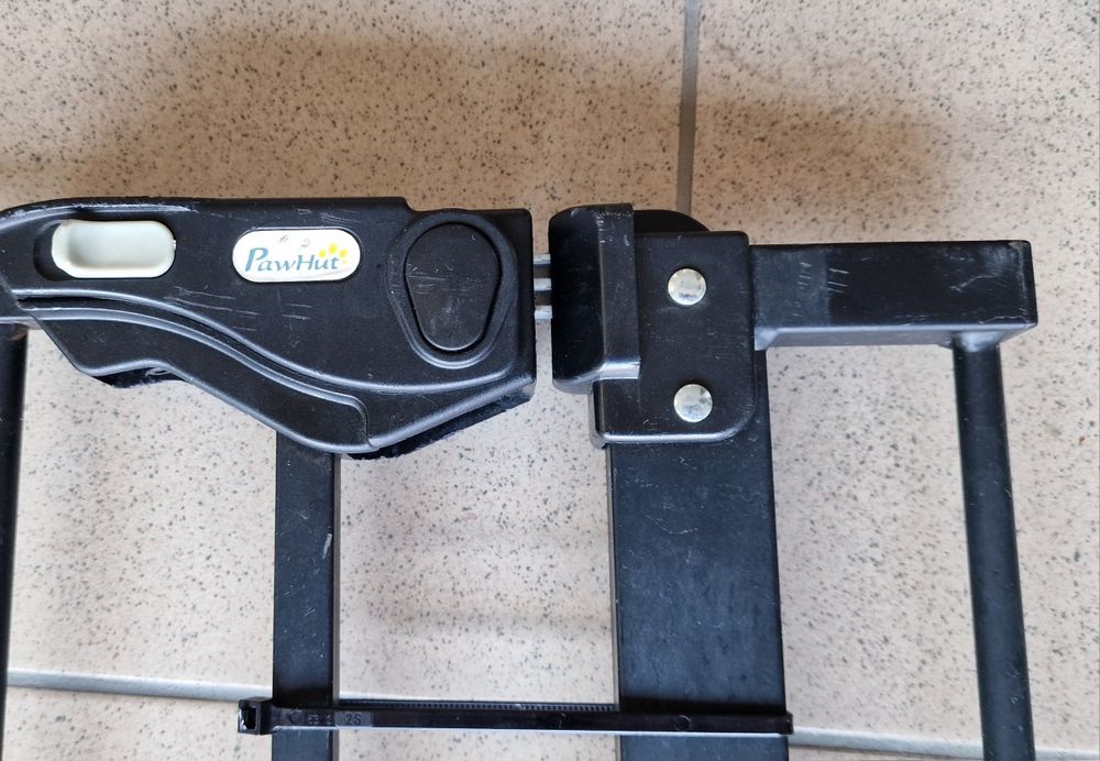 Bariera pentru caini, PawHut, 3 extensii, 74-84x76.2 cm