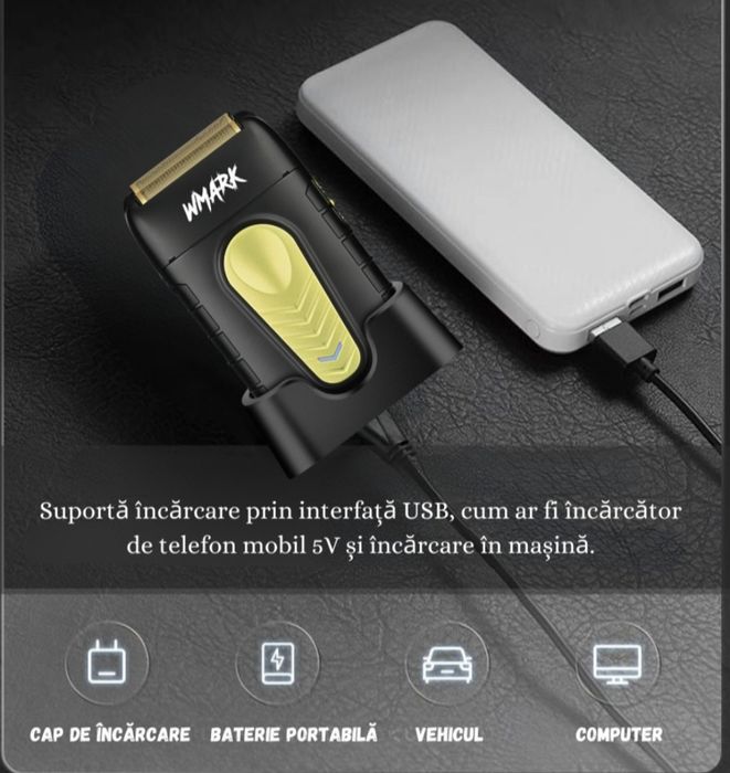 Aparat de Ras Electric Profesional WMARK Model Supreme, 8000 RPM