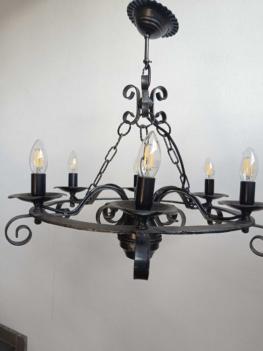 Lustră fier forjat
