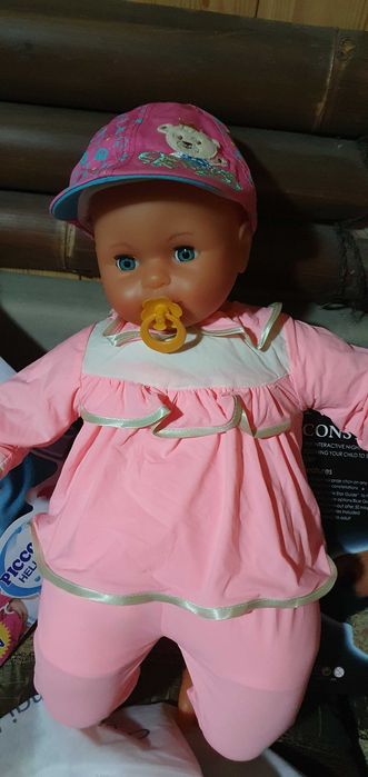 Bebe mare moale, Elsa, Troler / carut Barbie cu vesela ,60-85lei