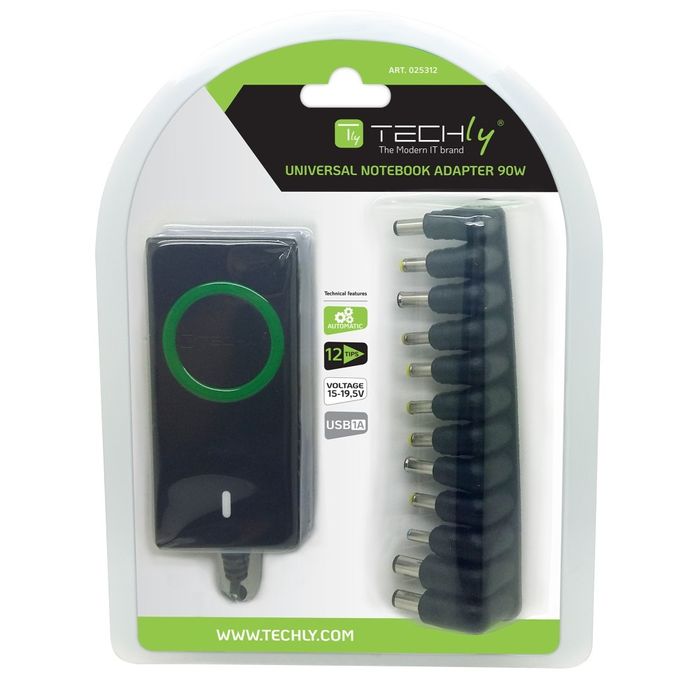 Incarcator universal pentru laptop 90W, port USB,