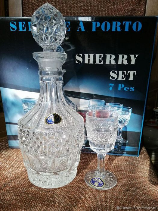 Набор хрустальный Bohemia Новый коробке Производста Чехословакии