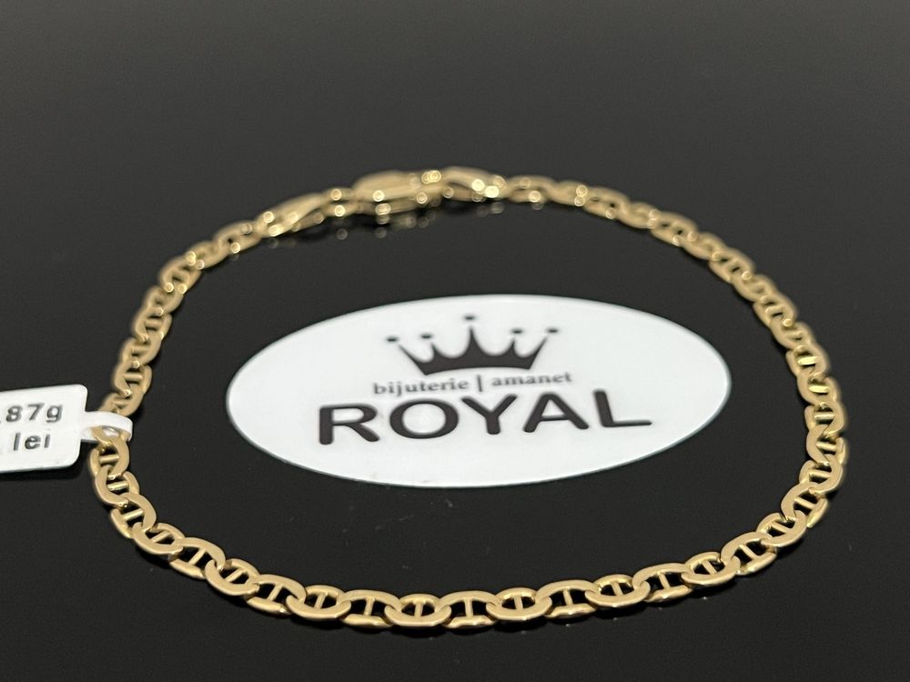 Bijuteria Royal CB : Bratara barbateasca aur 14k 5,87gr lungime 21cm
