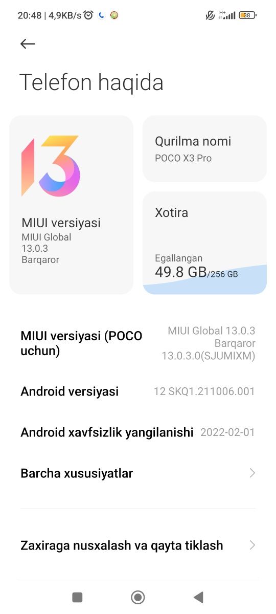 Poco x3pro 256/8+3