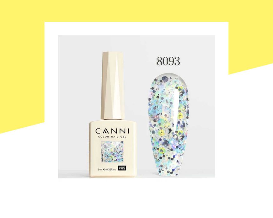 Професионален хипоалергенен гел лак серия „Crystal Flash“ CANNI – 9 мл