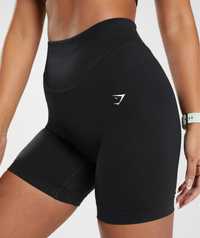Дамски шорти GymShark SWEAT SEAMLESS SHORTS Black