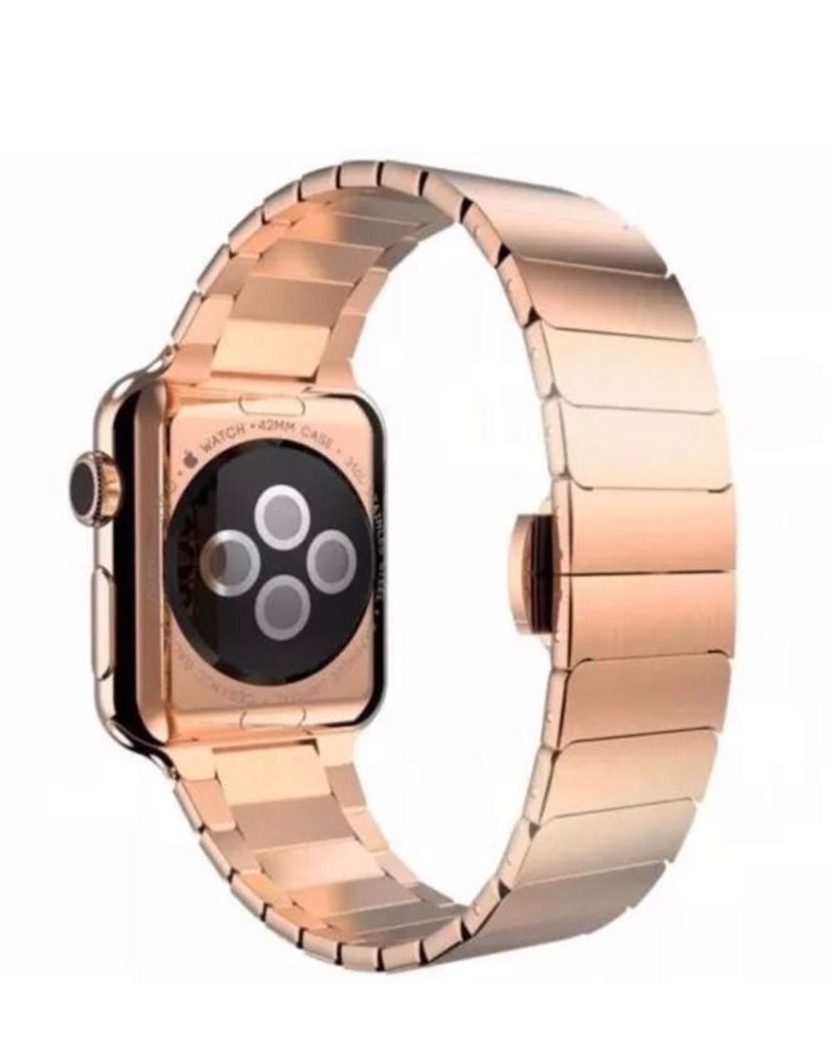 Bratara / Curea Apple Watch Butterfly Link 7,6,5,4,3 Black,Silver,Rose