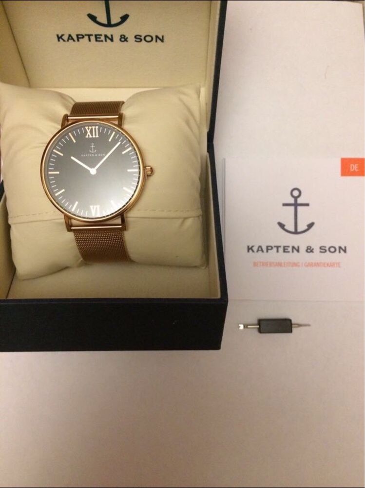 Оригинальные немецкие часы Kapten&Son, Daniel Wellington. Новые.