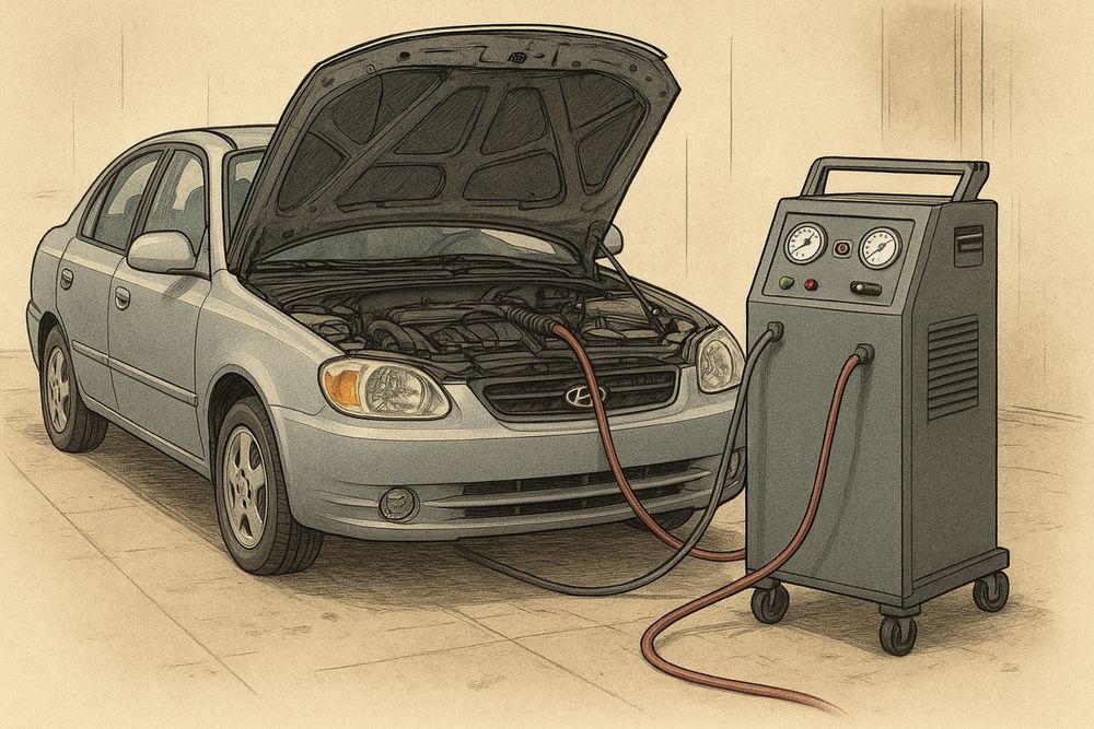 Промывка печки радиатора и системы охлаждения авто!