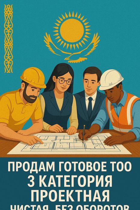 Продам ТОО 3 категория ПД ПСД ПР проектная лицензия чистая без оборота