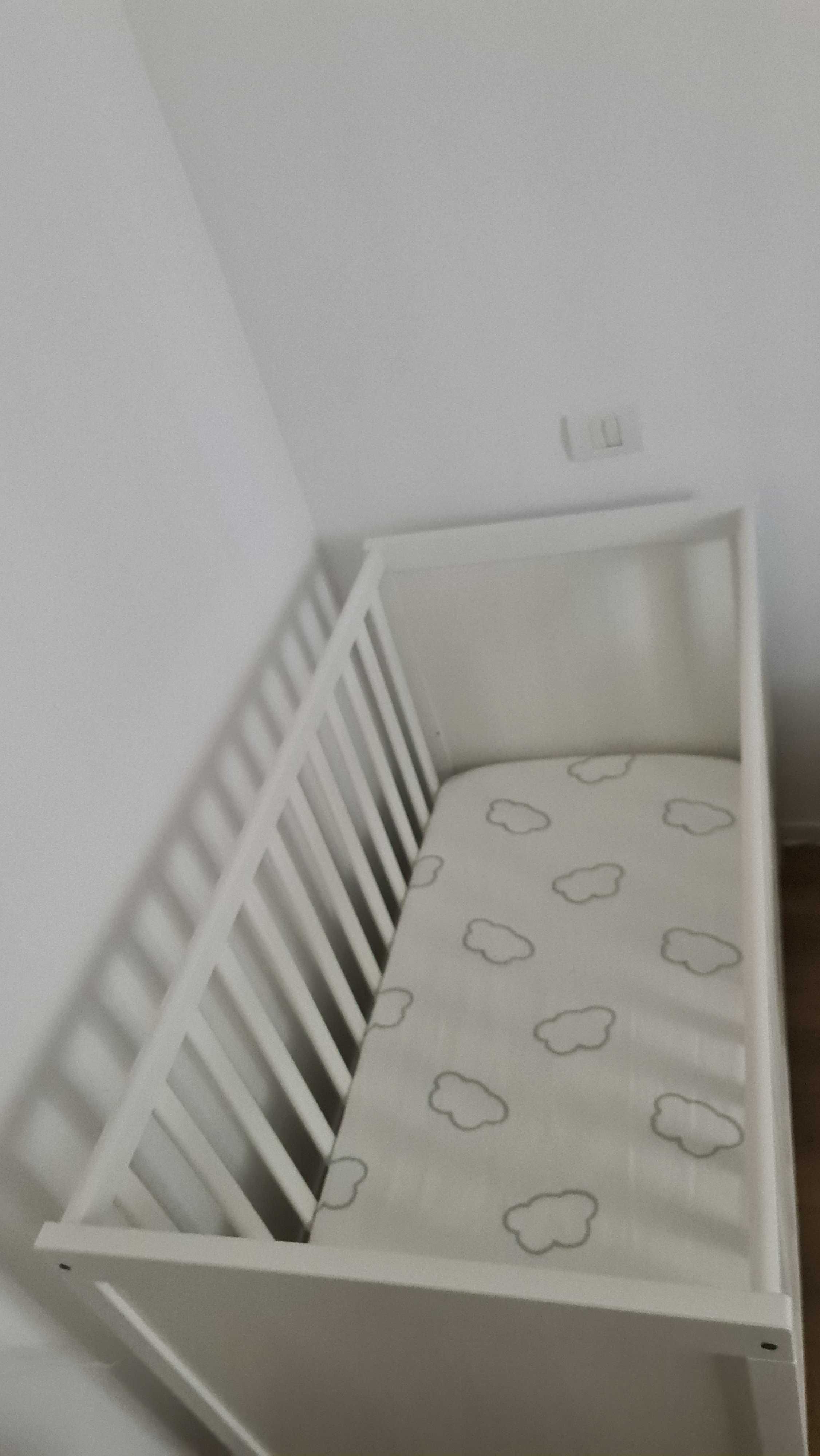 Patut Ikea SUNDVIK, saltea cocos si saltea activitati cadou