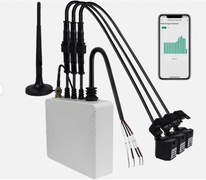 OWON 3 faze WiFi Smart Home Energy Monitor, clemă metru hard