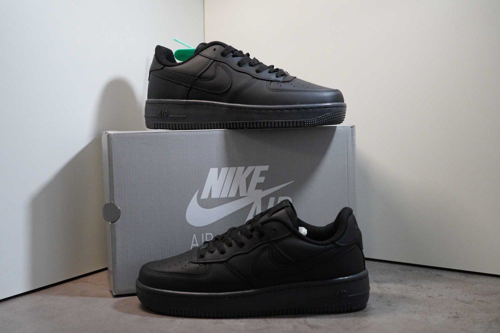 Adidasi Nike AIR Force 1 low Black, Full Box - Produs Nou