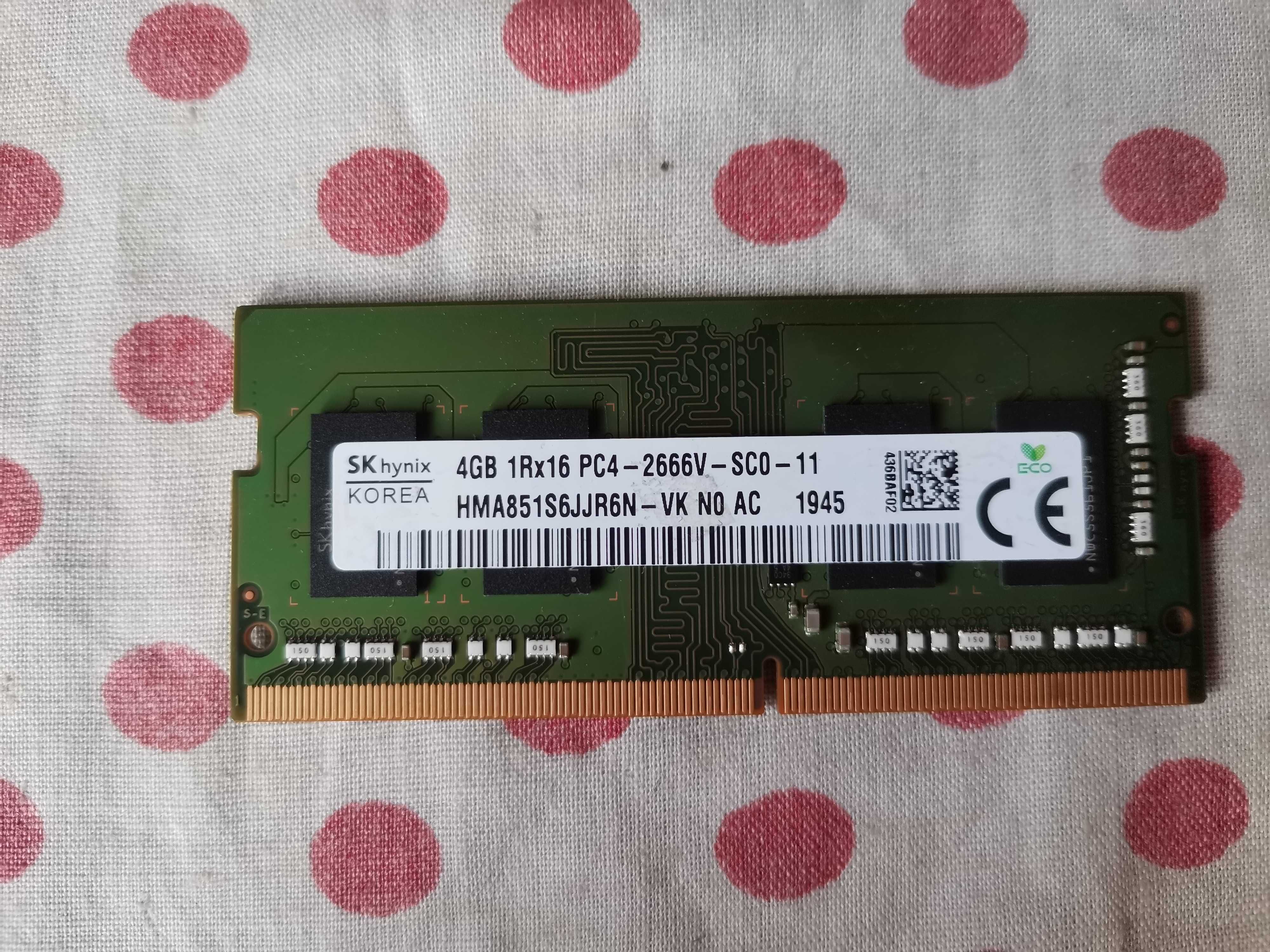 Memorie Ram Hynix 4 Gb (1 x 4 GB) DDR 4 2666Mhz Laptop.