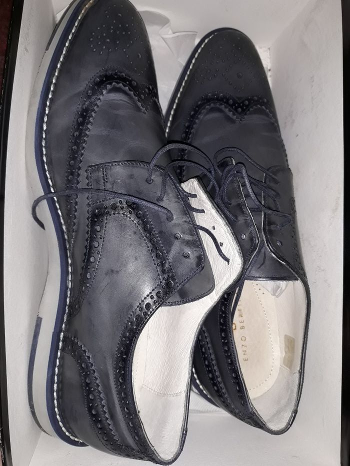 Pantofi Enzo Bertini marimea 44 culoare BLUE