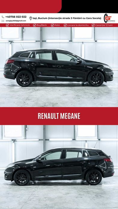RENAULT MEGANE3 Diesel 15 Navi CP110 AC Jante Senzori Garanție Livrare