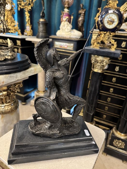 Statueta bronz/ marmura