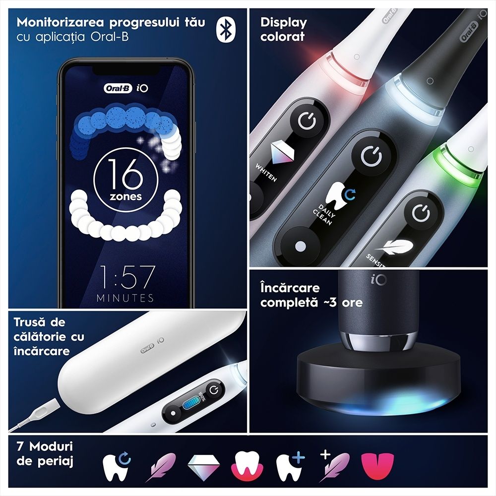 Ел. четка за зъби Oral-B iO9 с магнитни технологии и микровибрации