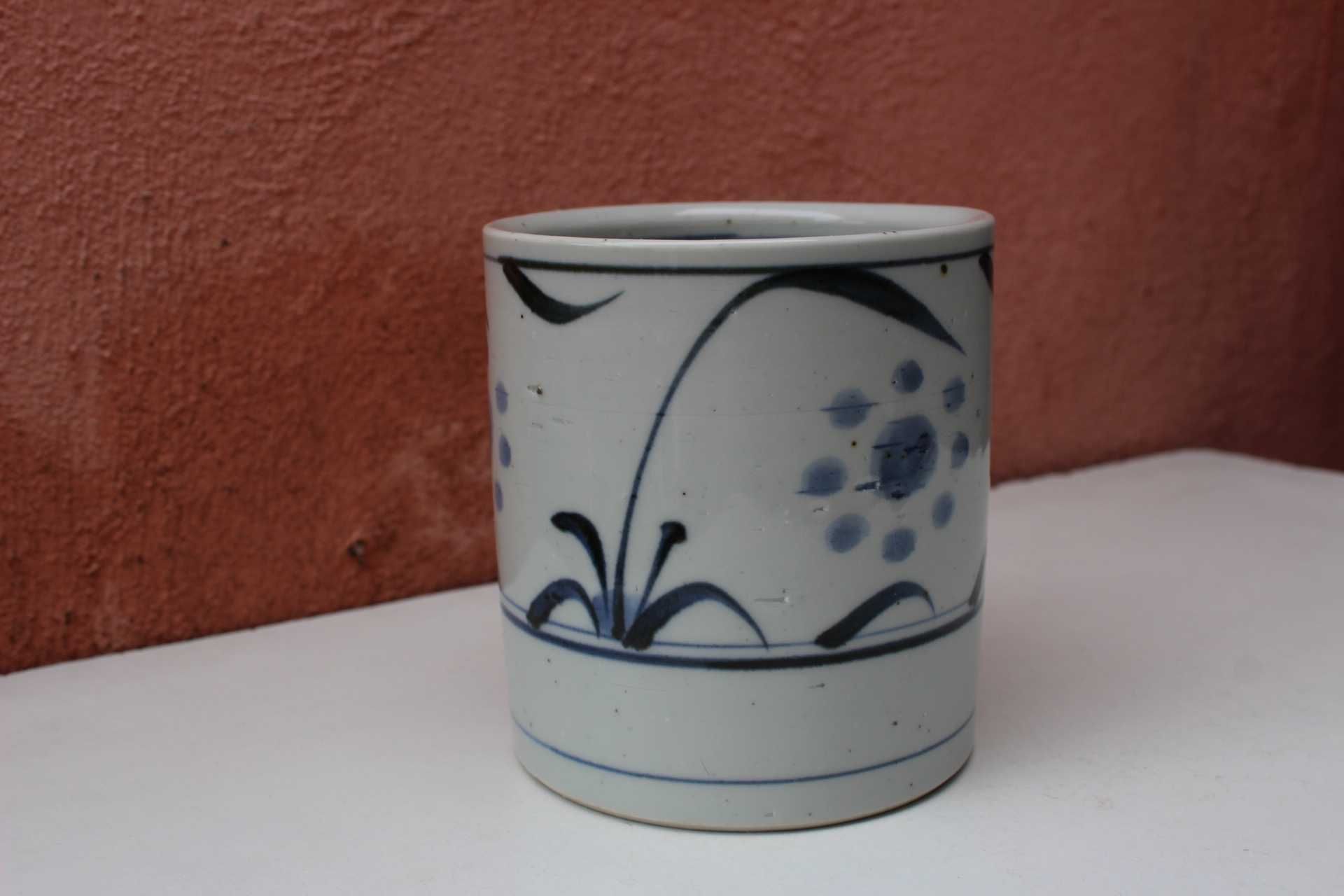 Bol / borcan portelan de colectie JAPONIA, Studio Pottery