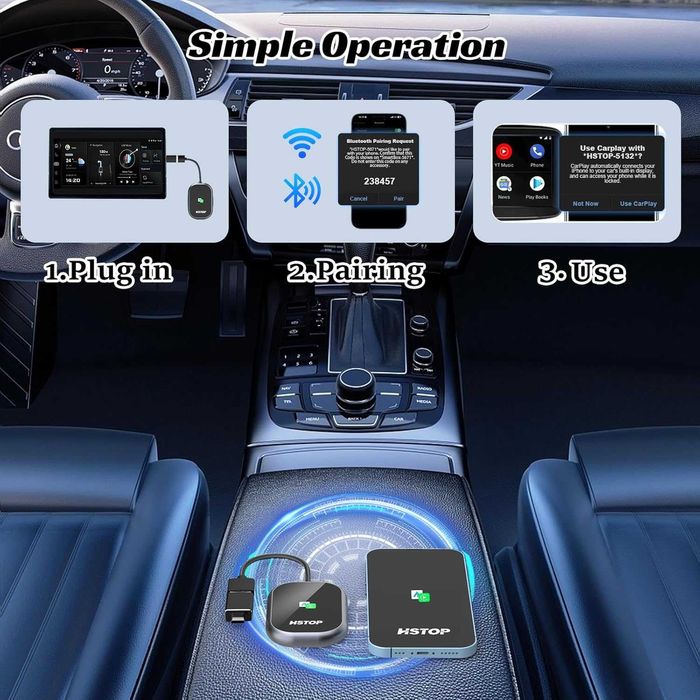 Carplay android si iphone adapter