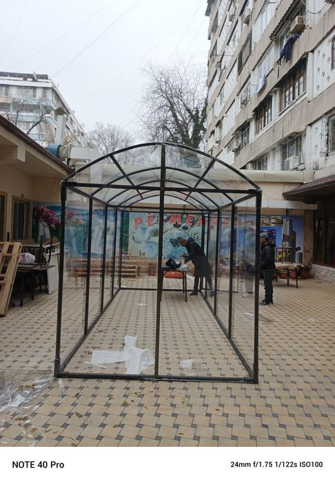 Prazrachni salafan kafe restoran owxona va bowqa joylar un