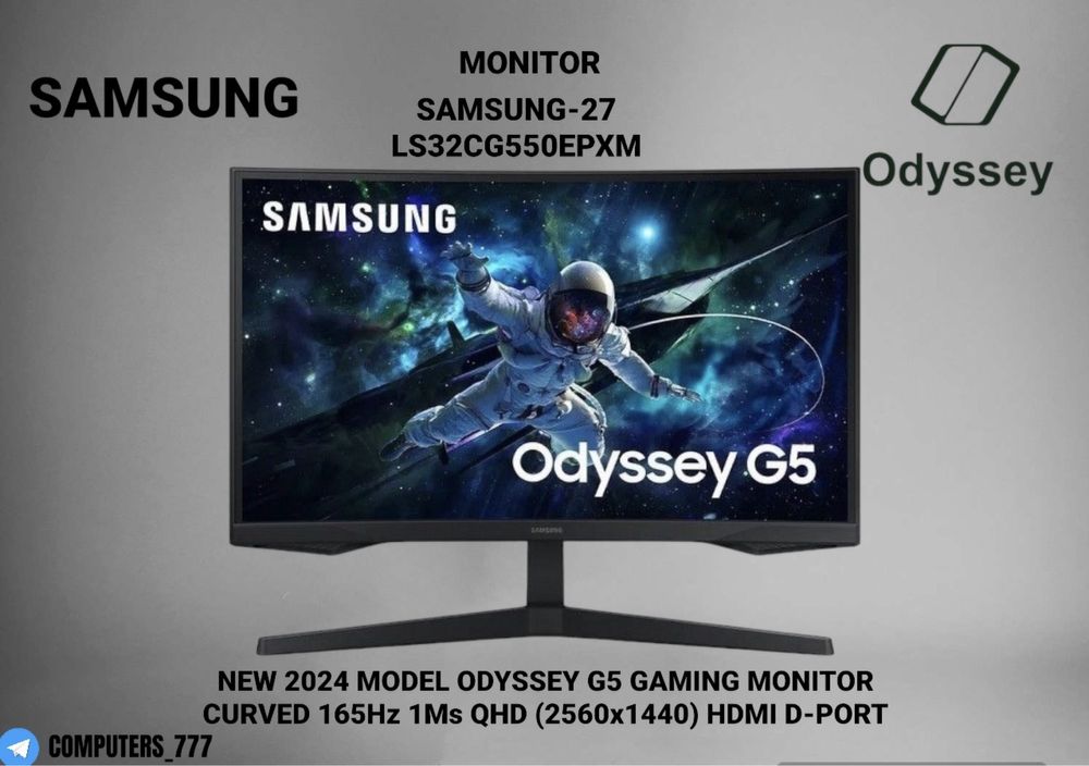 SAMSUNG ODYSSEY G5 32CG552 qhd 165hz monitor