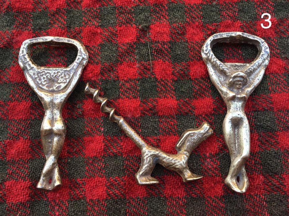 Бронзови фигури отварачки тирбушони леярско злато ръчно изработени