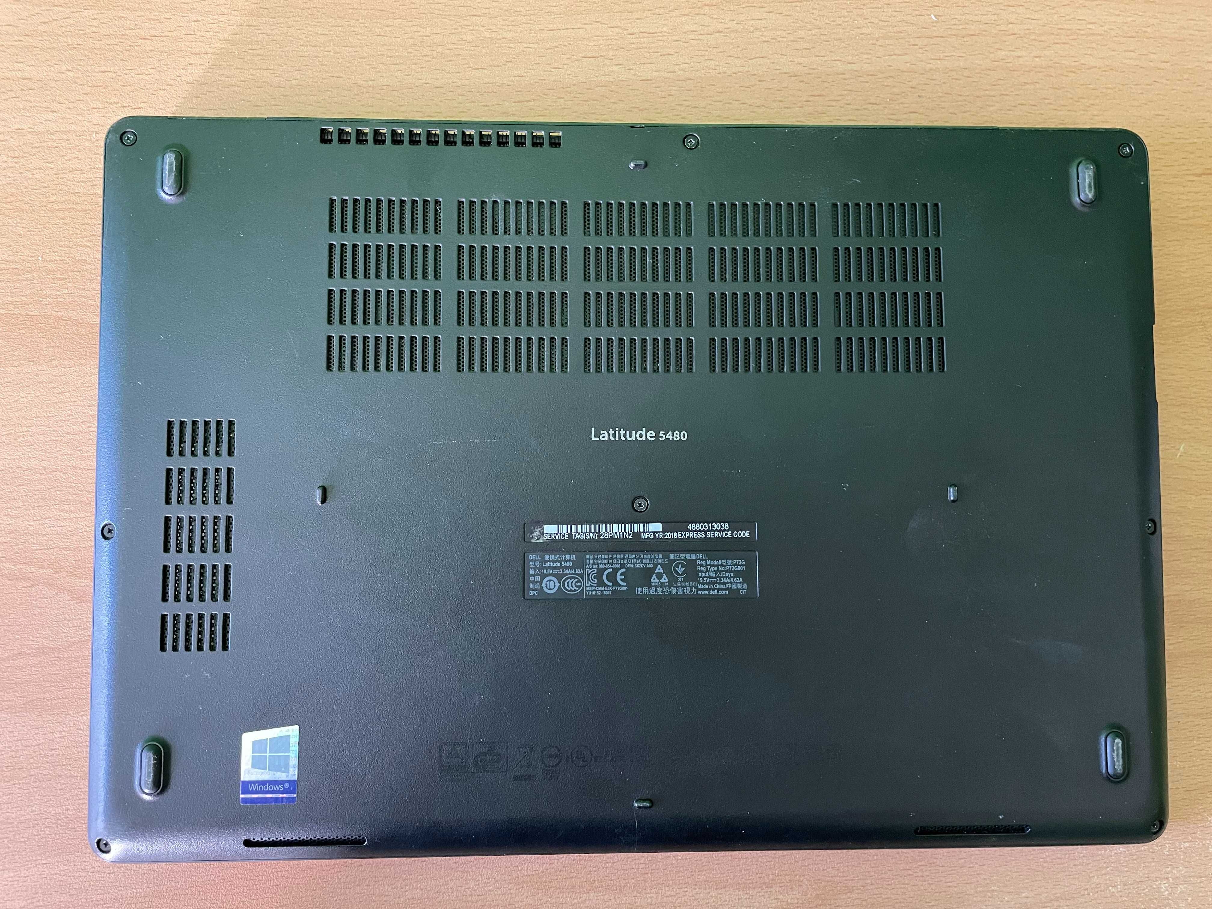 Dell Latitude 5480 - i5-6200u, 8GB RAM, 128GB M.2 SSD, 14''HD