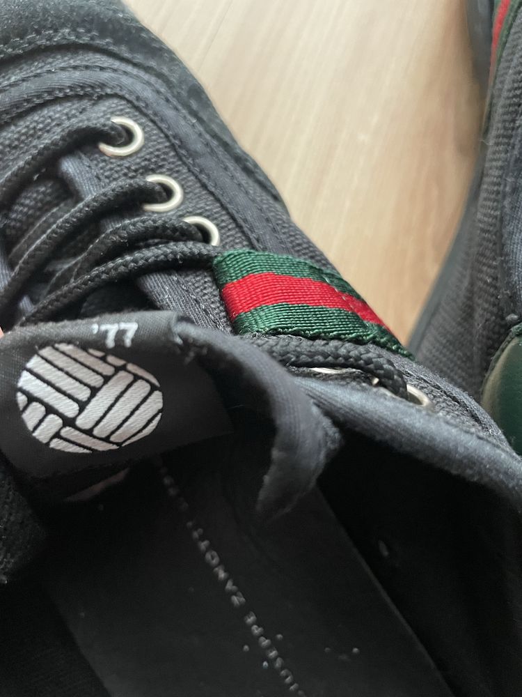 Gucci 77 Black Canvas Sneakers/мъжки кецове/сникърси 43-8,5