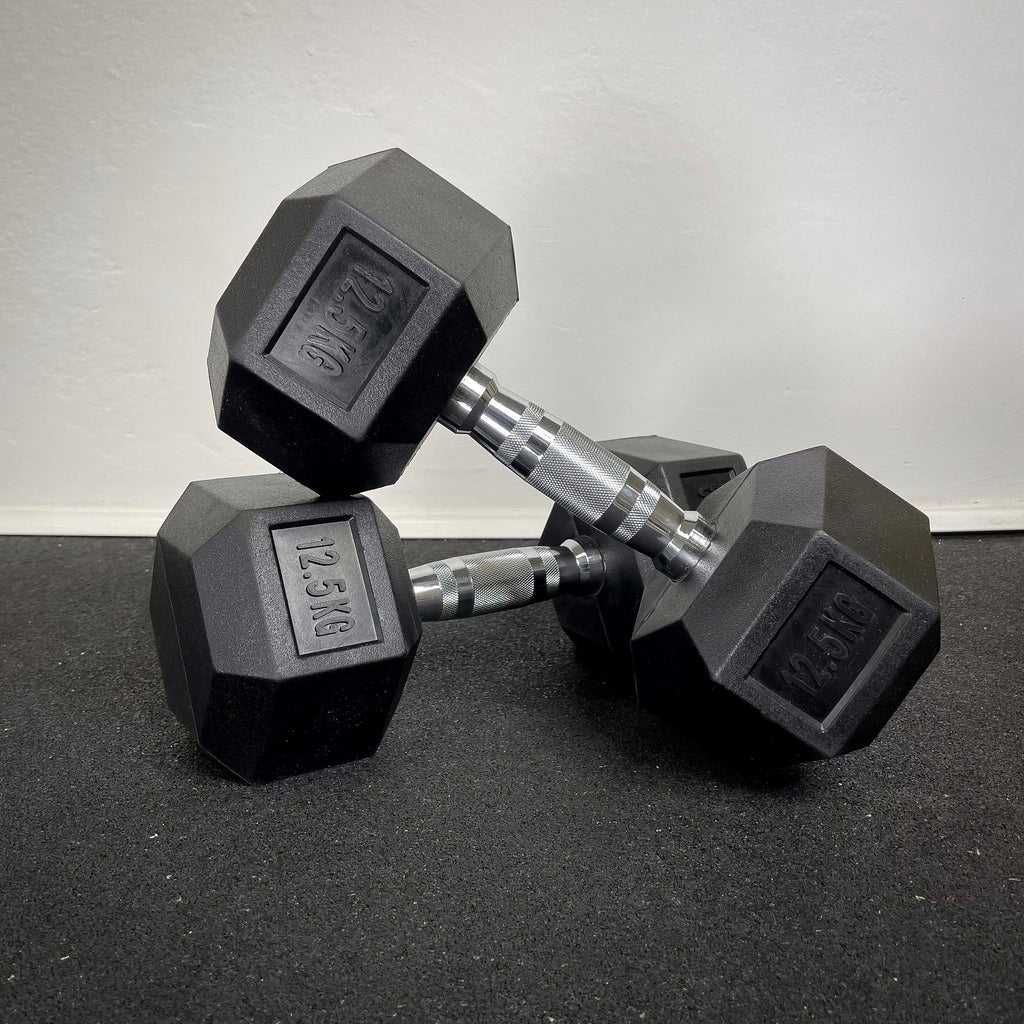 Дъмбели Хекс Pro , Фиксирани Гири HEX 2 × 12.5 кг, Dumbbells