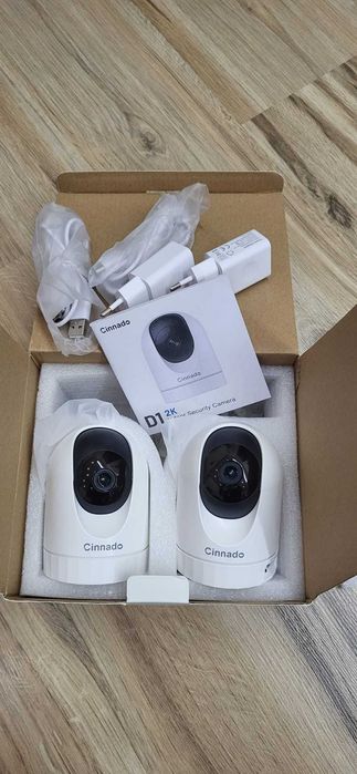 2 x Cameră WiFi de interior Cinnado - Supraveghere 2K 3MP pt bebeluși