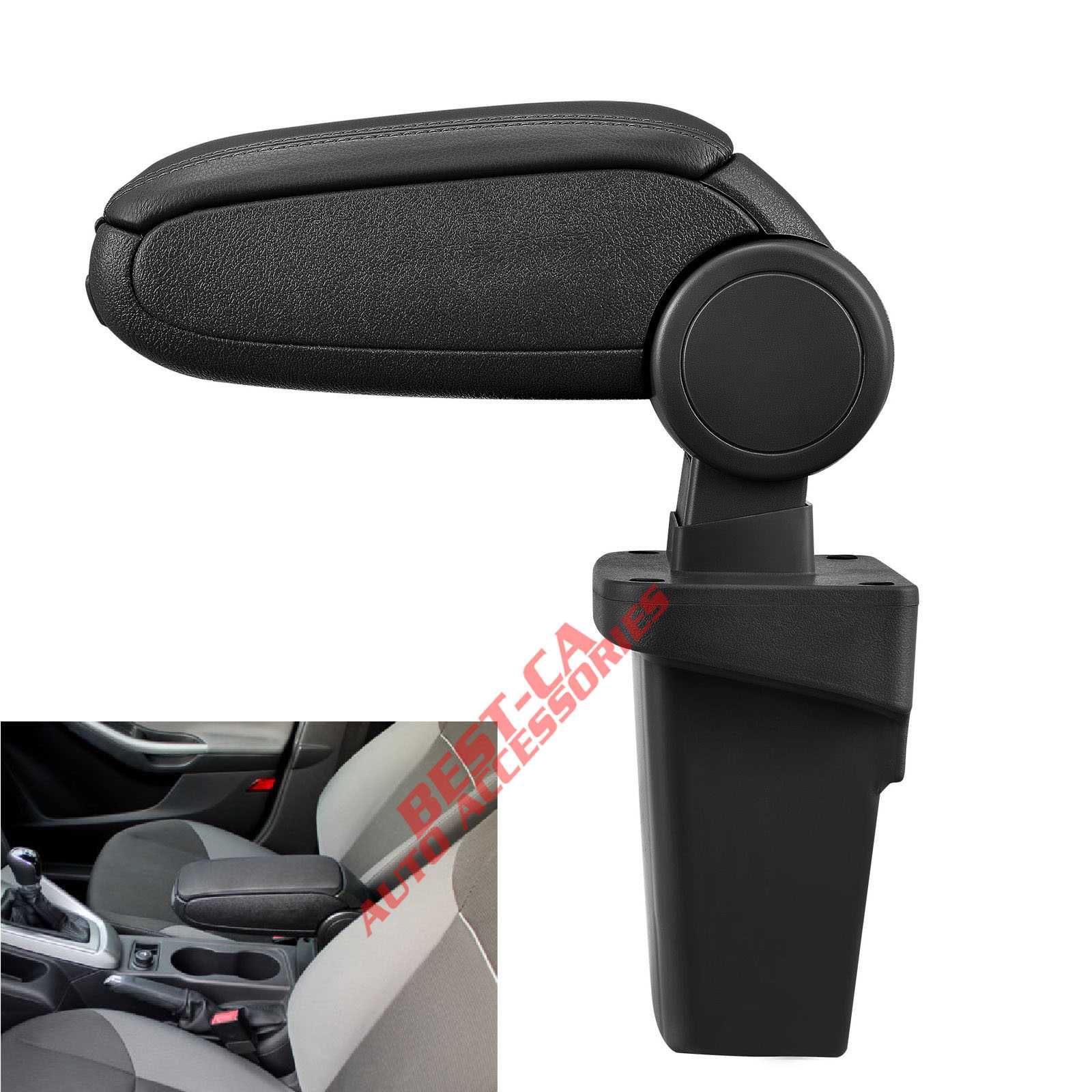 Cotiera auto dedicata piele negru pentru Ford Focus Mk3 (2011-2018)