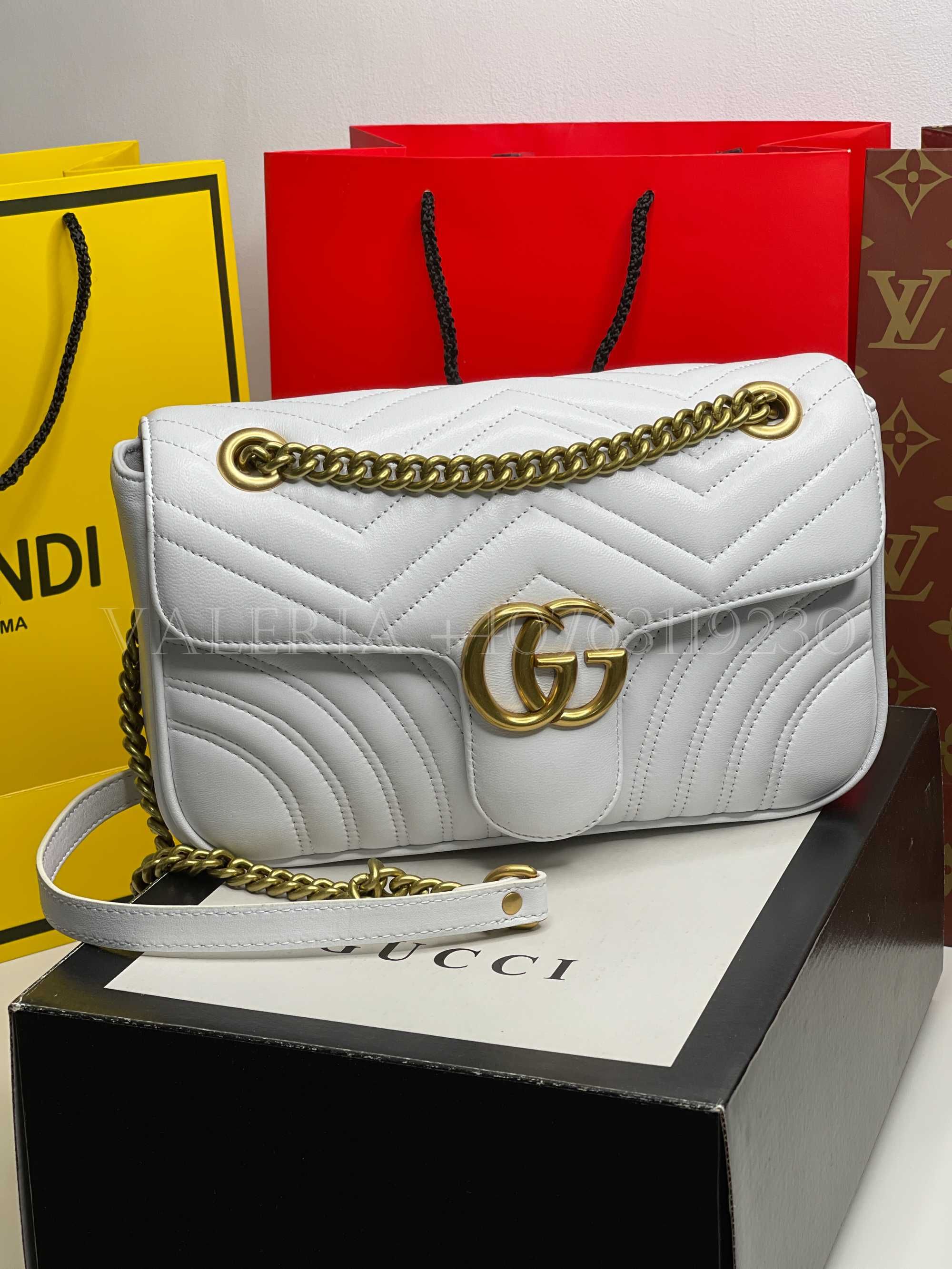 Geanta Gucci - Marmont Alb