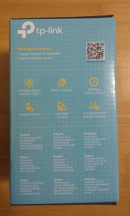 Range Extender TP-LINK Wi-Fi 300Mbps cu AC Passthrough