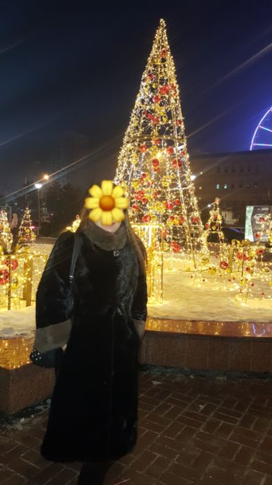 Норковая шуба средней длины